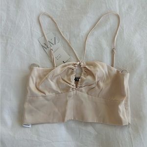 Sold! Zara silk crop top